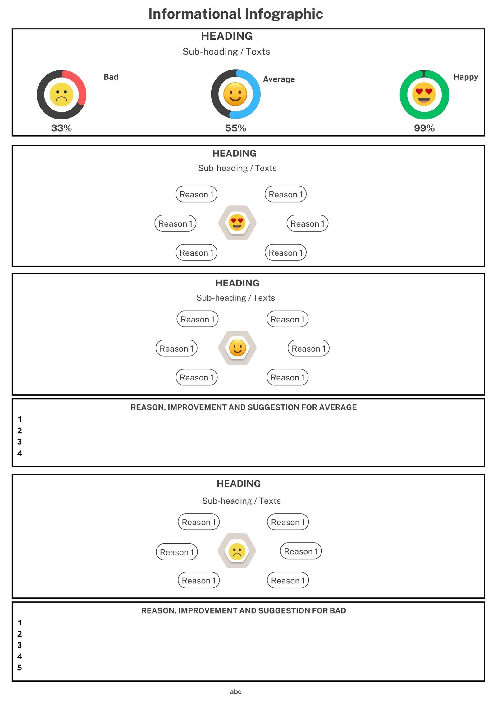 explain Informational infographic template