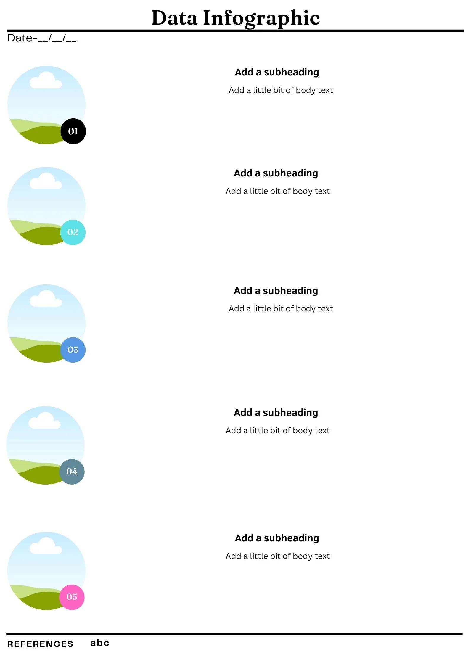 data infographic template all types of infographic templates