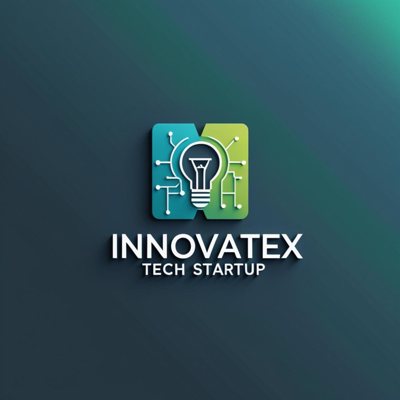 Logo for tech startup 'InnovateX'