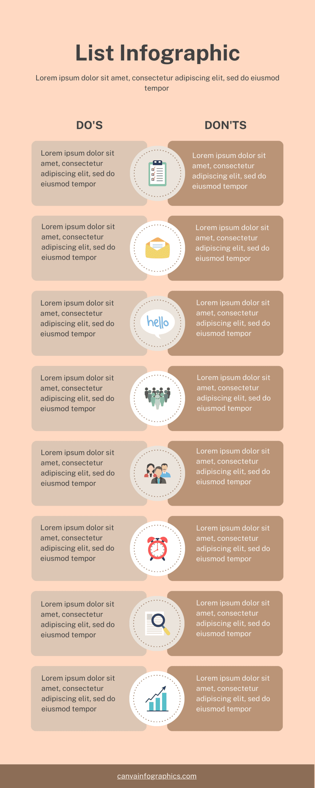 List Infographic, List Infographics