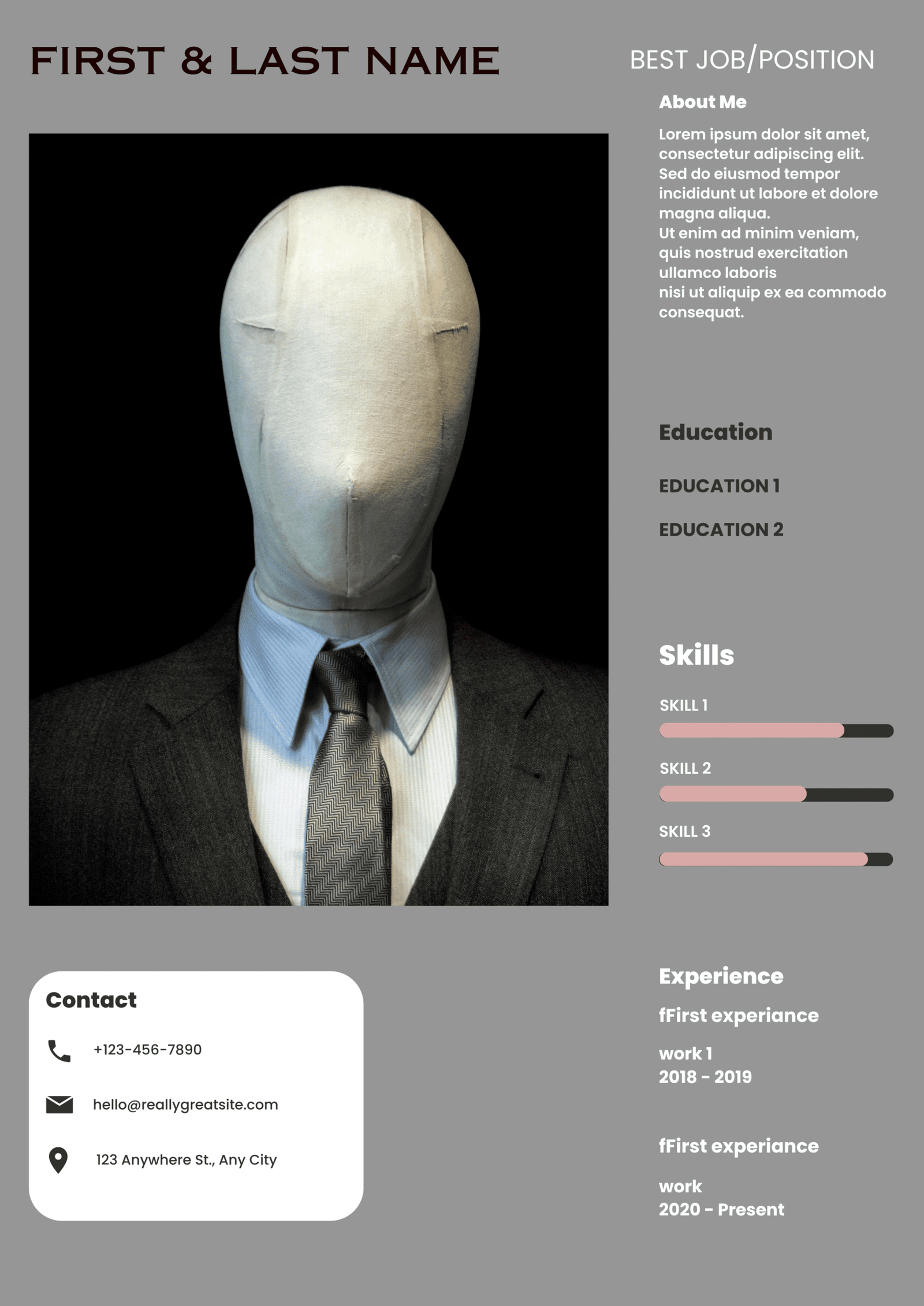Resume Infographic, Resume Infographics