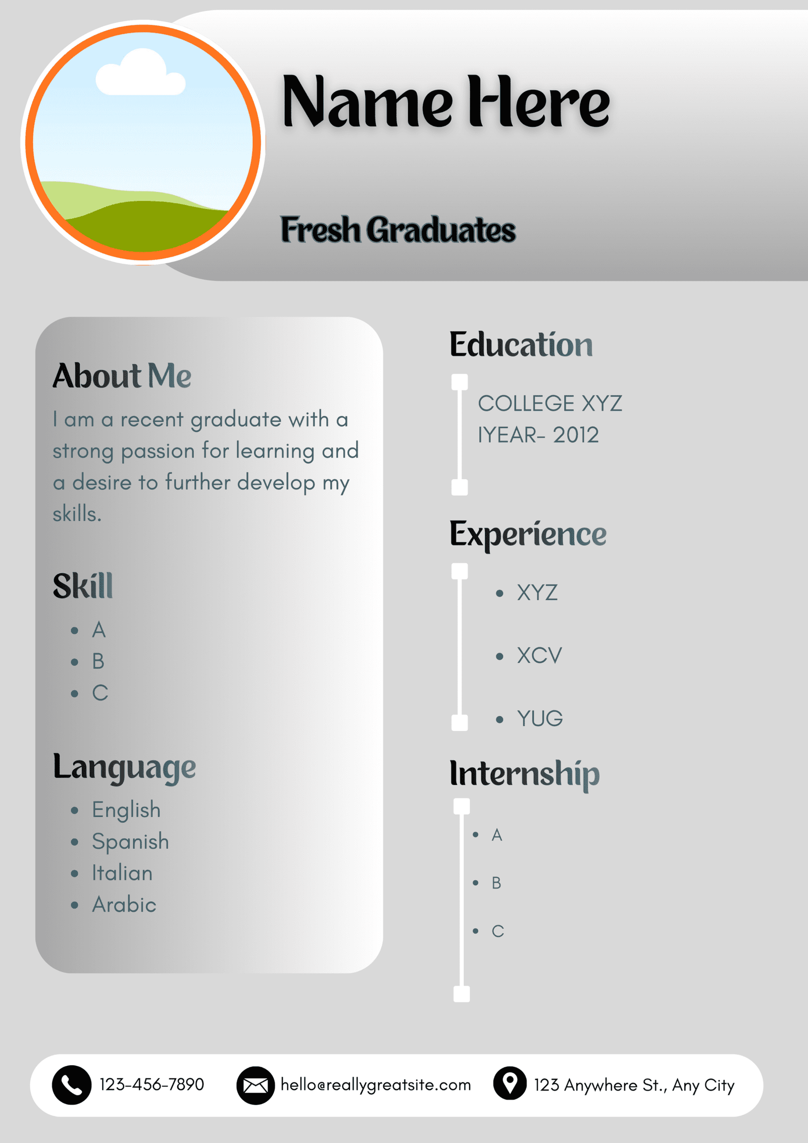 Resume Infographic, Resume Infographics